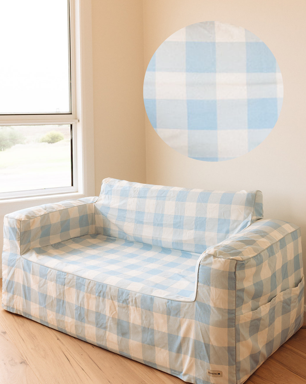 COVER ONLY Clouded Couch Double - Sky
