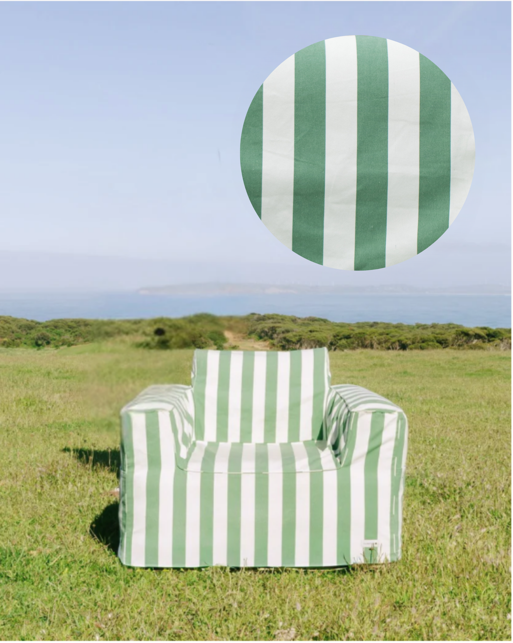 The Clouded Couch Single - Outback Olive