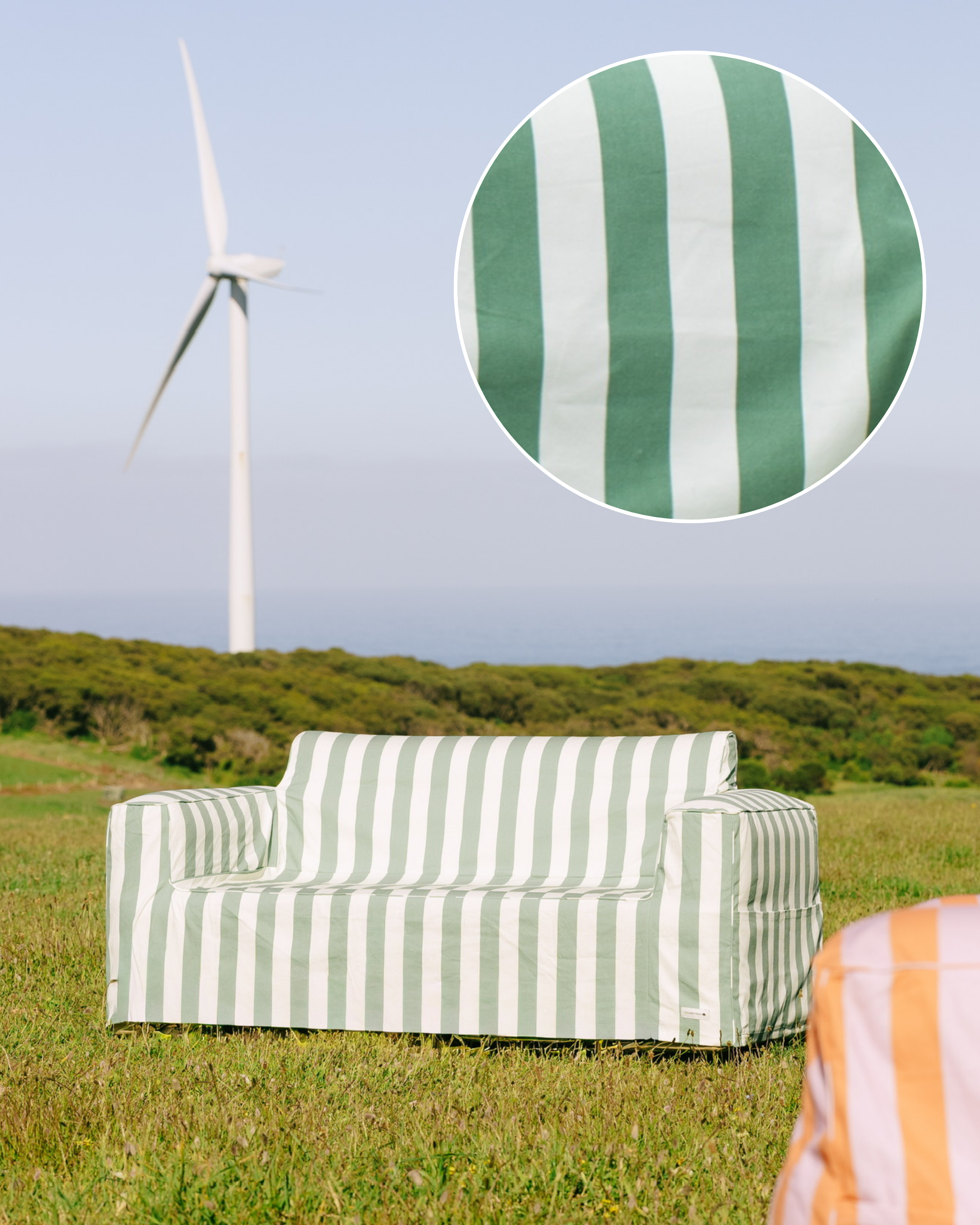 The Clouded Couch Double - Outback Olive