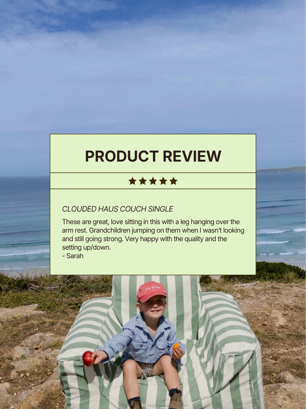The Clouded Couch Single - Outback Olive