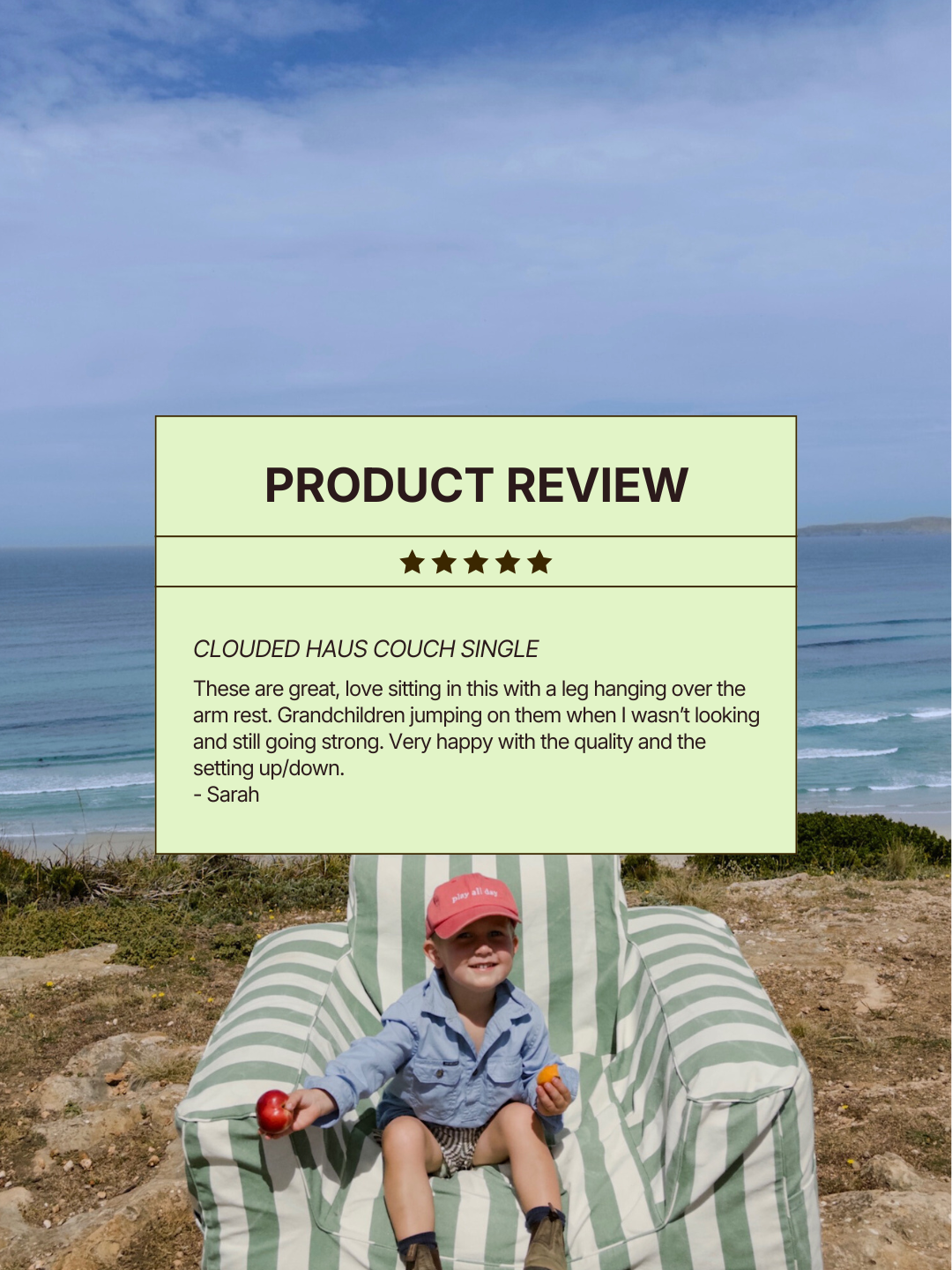 The Clouded Couch Single - Outback Olive